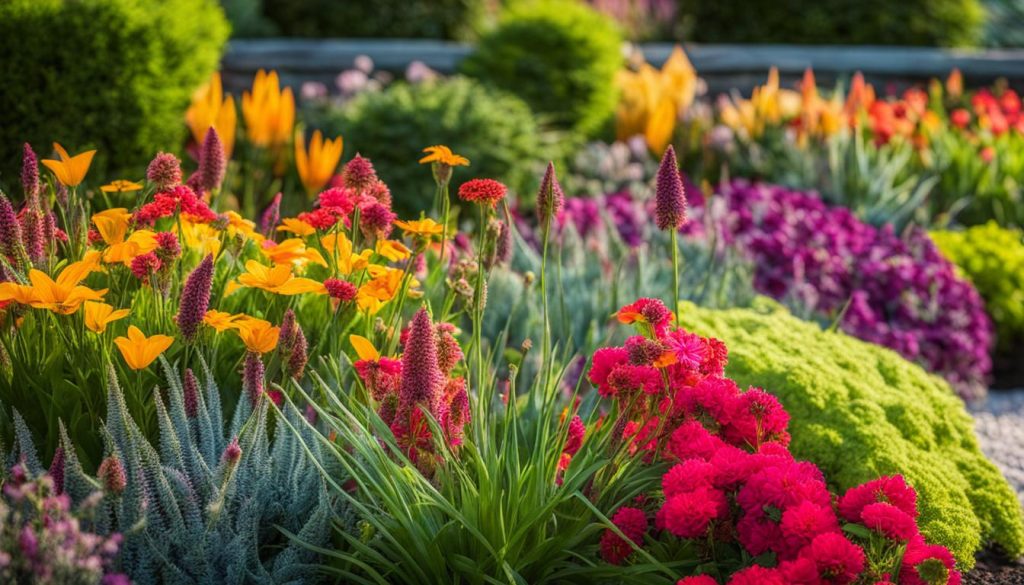 Cores e texturas no jardim