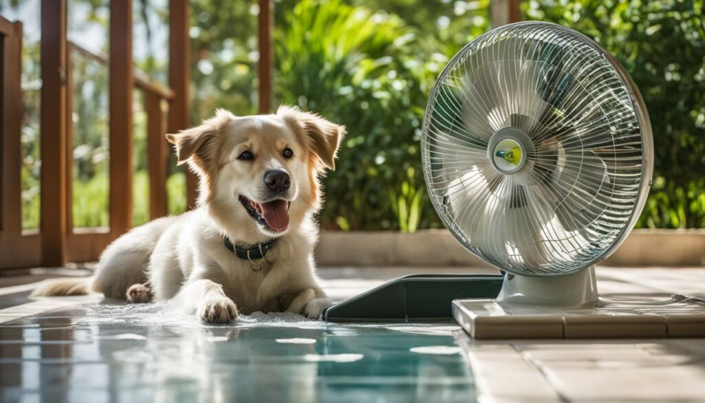 refrescar cachorro no calor