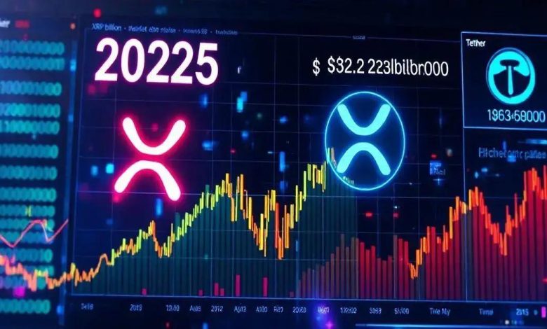 XRP Ganha US$ 20 Bilhões em 2025 e Supera Tether