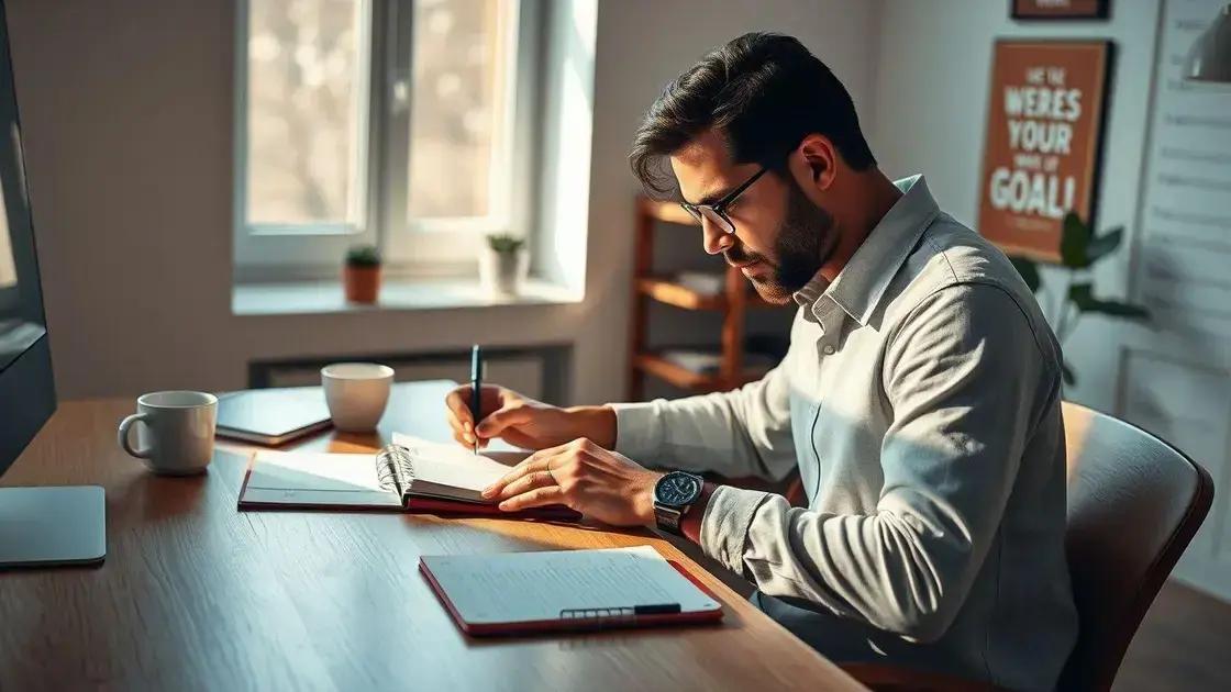 como criar metas realistas para manter a motivação