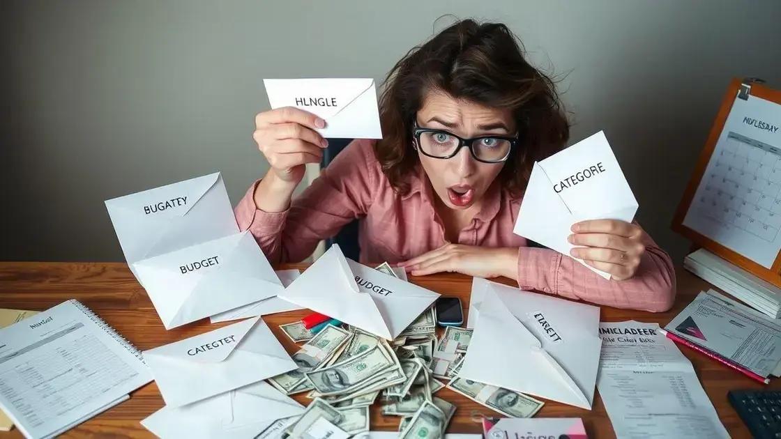 Erros comuns ao usar o método dos envelopes