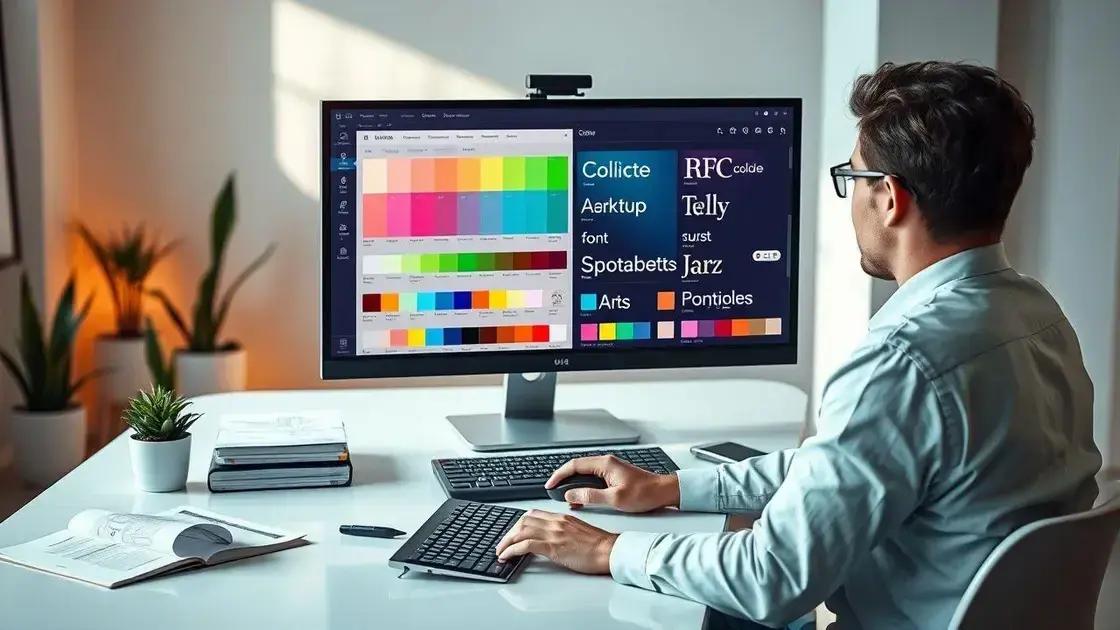 Escolha de cores e tipografia que valorizam o visual
